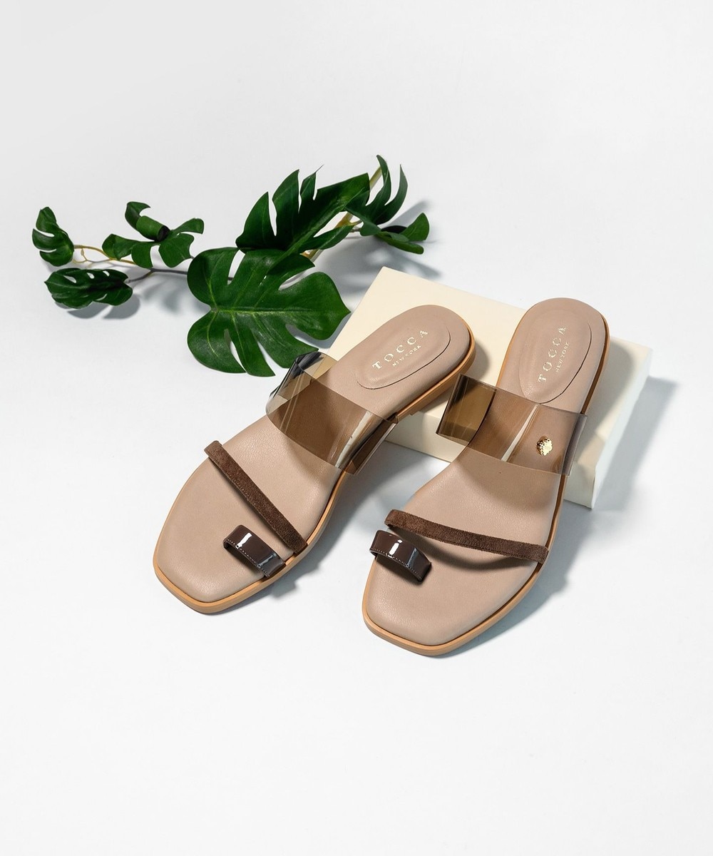 【オンワード】 TOCCA>シューズ SHEER SANDALS フラットサンダル シルバー 36 レディース 【送料無料】