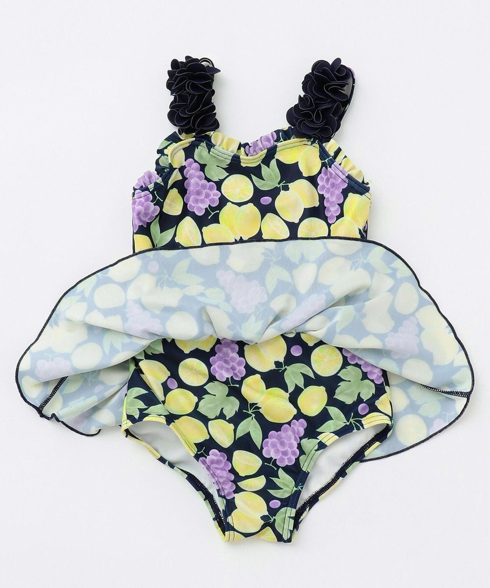 ANY KIDS フルーツプリント ワンピース水着 