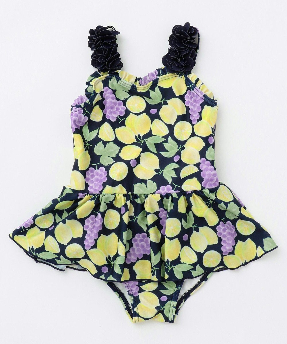 ANY KIDS フルーツプリント ワンピース水着 