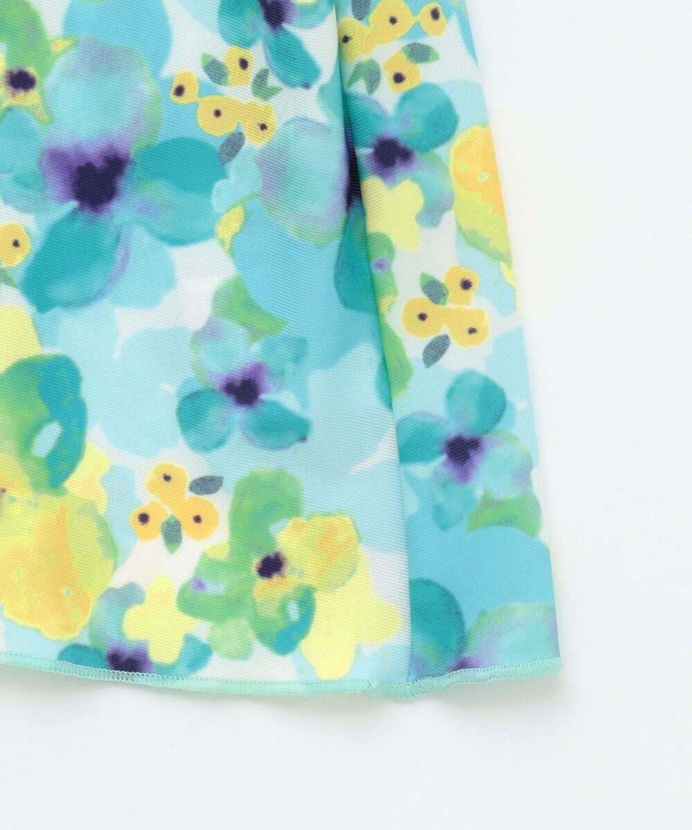 ANY KIDS 水彩タッチ花柄プリント セパレート水着 