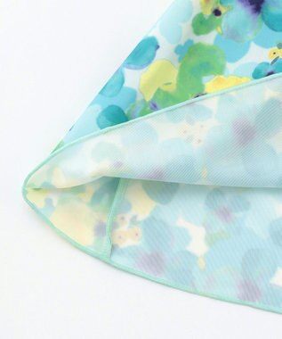 ANY KIDS 水彩タッチ花柄プリント セパレート水着 ブルー系5