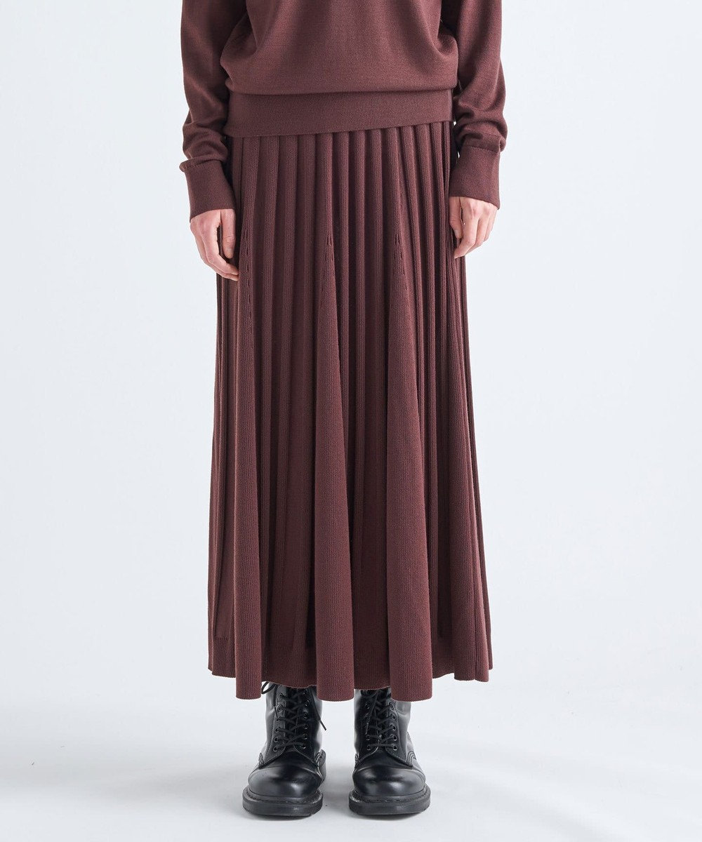 極美品 ATON 2022 wool フレア スカート-