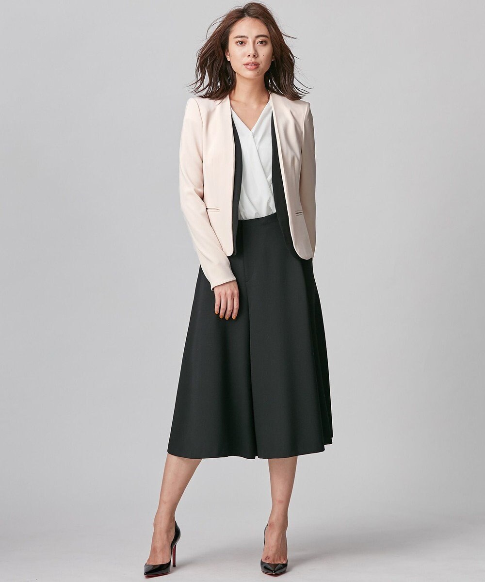 ベイジ BEIGE オンワード樫山 ツイードスカート スカート フリンジ 白