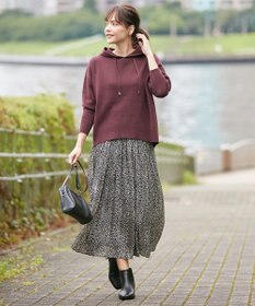 ANY L 【洗える】シャイニーサテン スカート