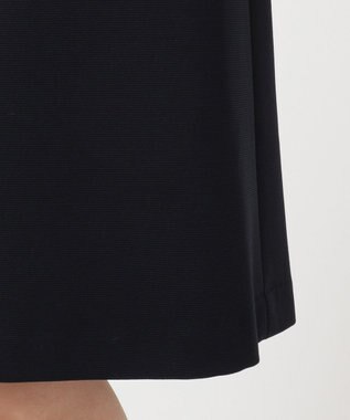 ANY 【セレモニー】グログラン&ツイードジャージー スカート ネイビー系