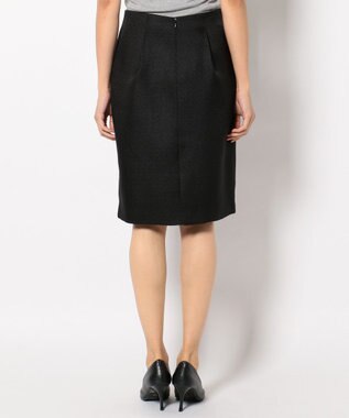 ANY 【セレモニー】ブライトミックスツイード タイトスカート ブラック系