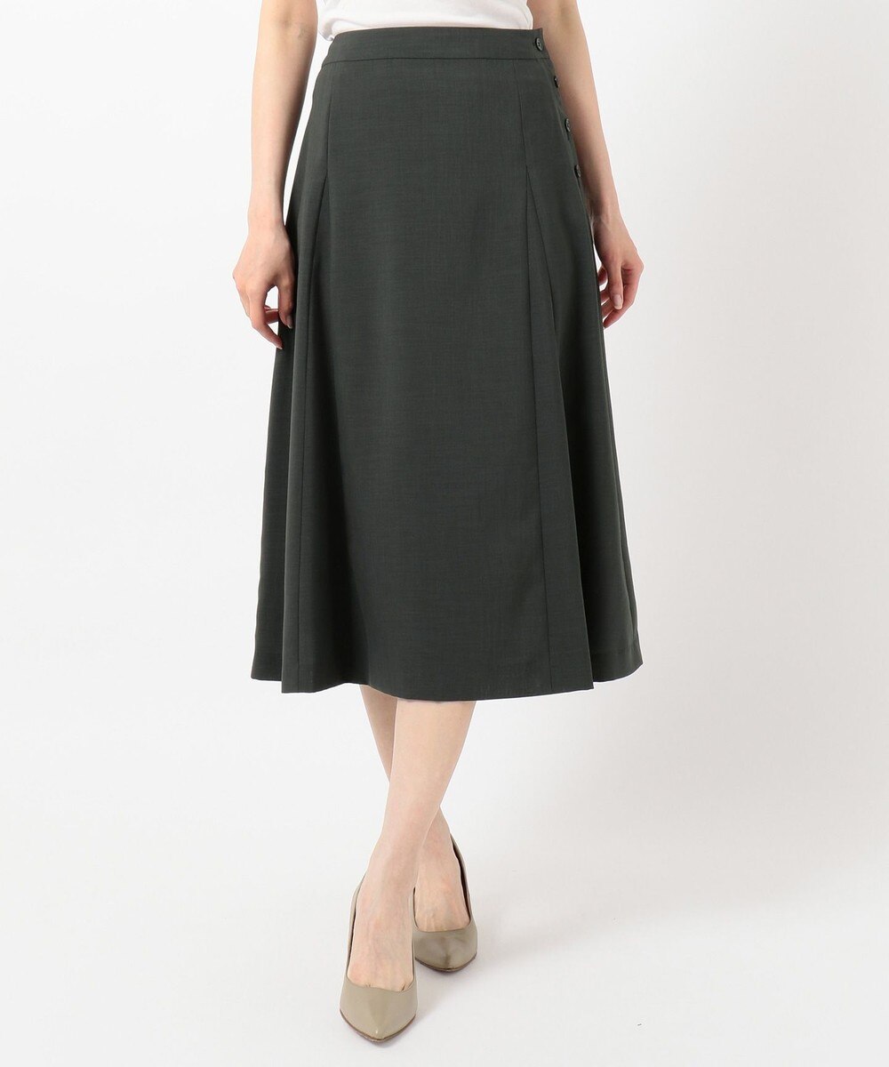 【オンワード】 J.PRESS LADIES>スカート 【洗える】マルソースパンボイル スカート グレー 7 レディース 【送料無料】
