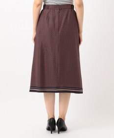 J.PRESS LADIES 【洗える】ジオメトリックプリント スカート