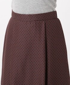 J.PRESS LADIES 【洗える】ジオメトリックプリント スカート