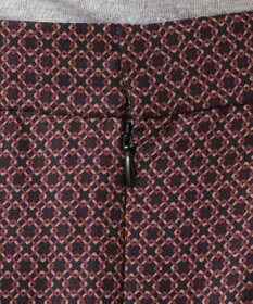 J.PRESS LADIES 【洗える】ジオメトリックプリント スカート