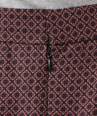 J.PRESS LADIES 【洗える】ジオメトリックプリント スカート グレー系5