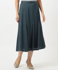 J.PRESS LADIES 【洗える】シルクライクサテンドット スカート