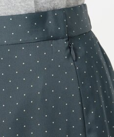 J.PRESS LADIES 【洗える】シルクライクサテンドット スカート