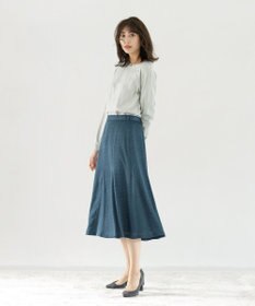 J.PRESS LADIES 【洗える】シルクライクサテンドット スカート
