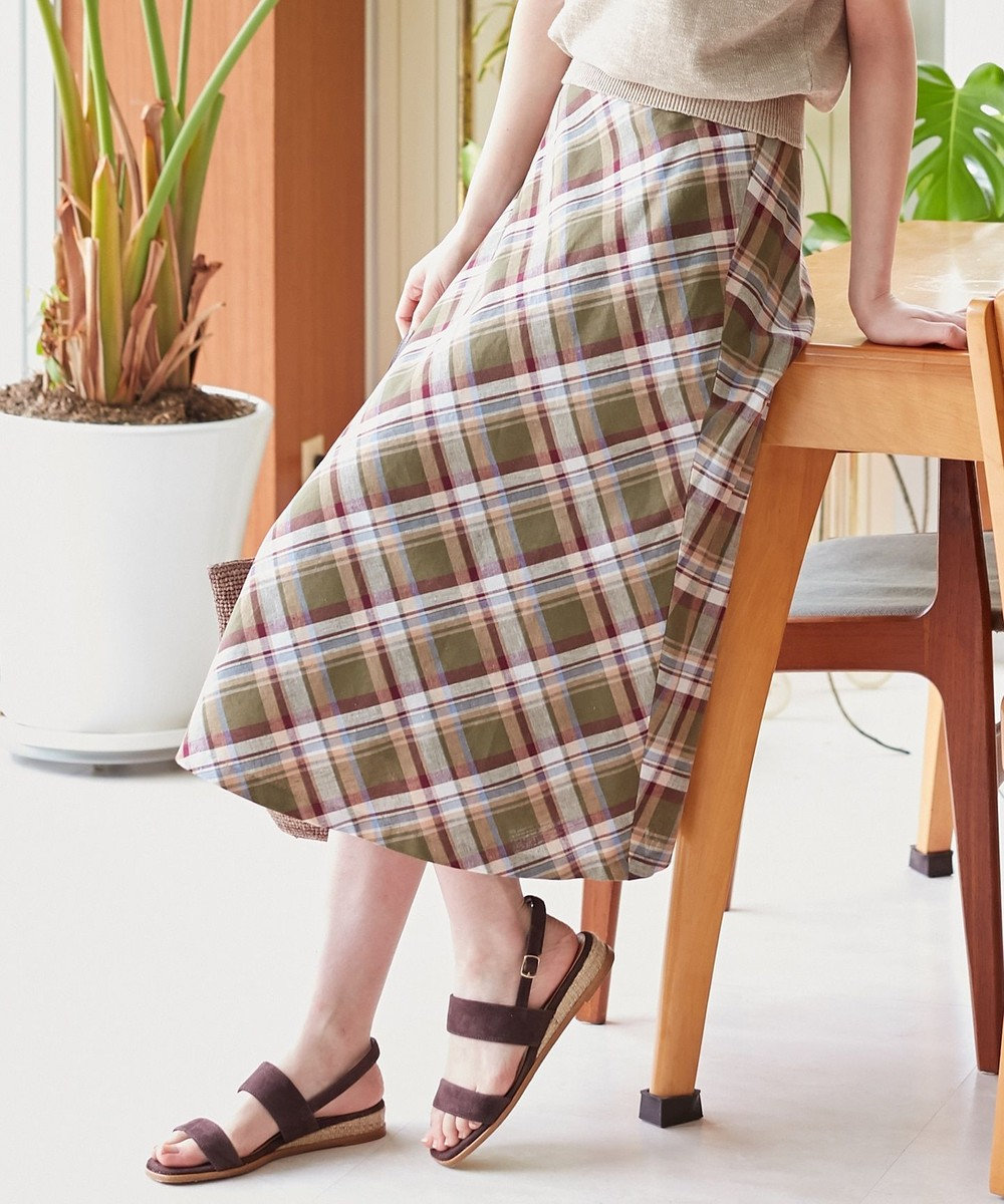 洗える Bez Tekstil社マドラスチェック スカート J Press Ladiesファッション通販 公式通販 オンワード クローゼット