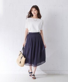 J.PRESS LADIES 【WEB限定色あり】洗えるブライトスパンボイル スカート
