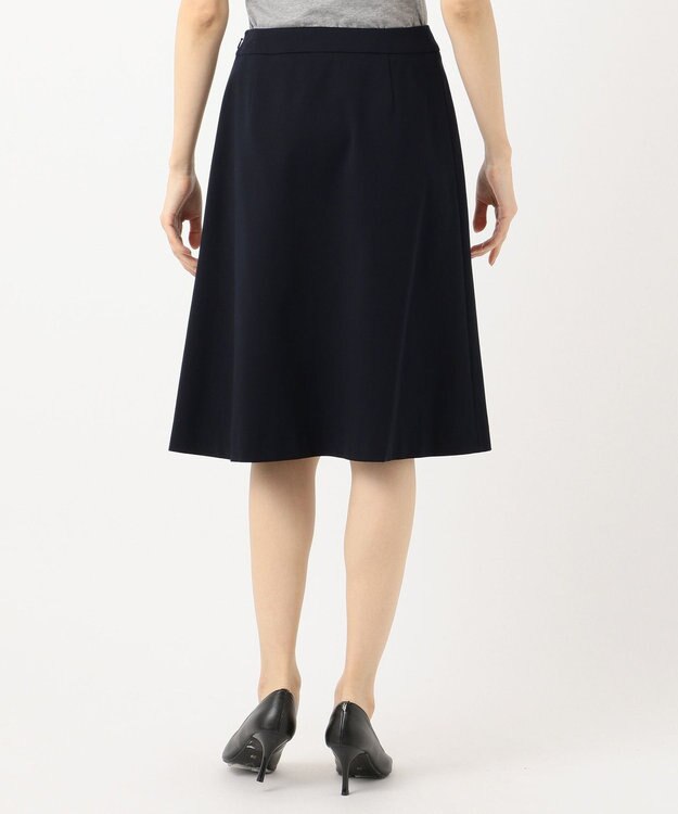 J.PRESS LADIES 【制菌加工・UVカット】アルファクロスジャージー スカート ネイビー系