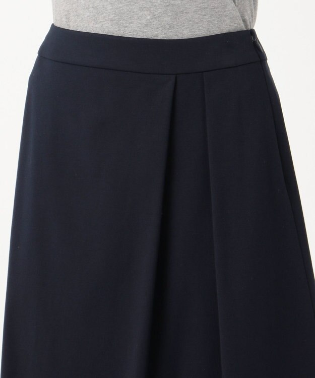 J.PRESS LADIES 【制菌加工・UVカット】アルファクロスジャージー スカート ネイビー系