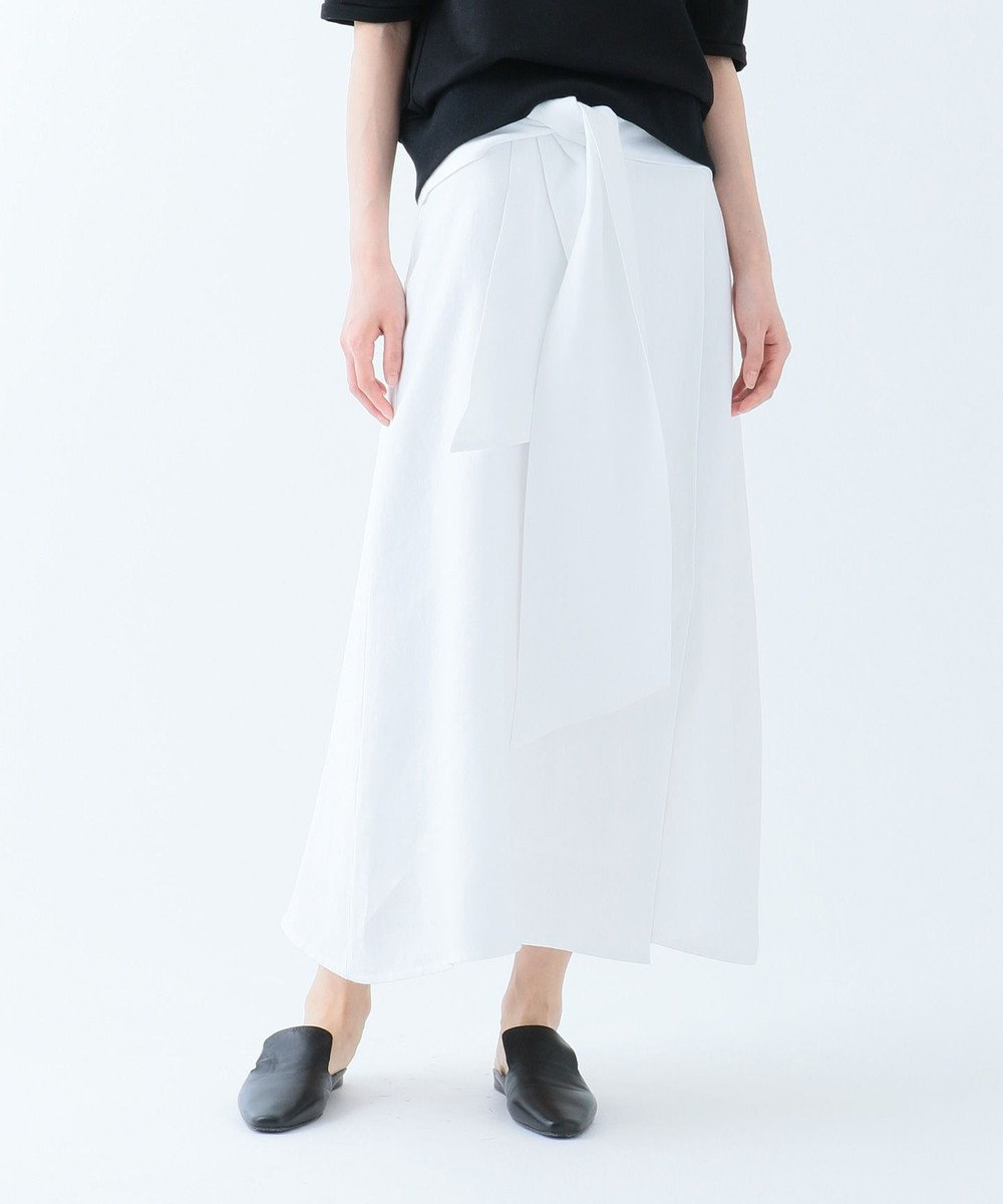 JOSEPH 【洗える】PRONG / BELGIAN LINEN スカート ホワイト系