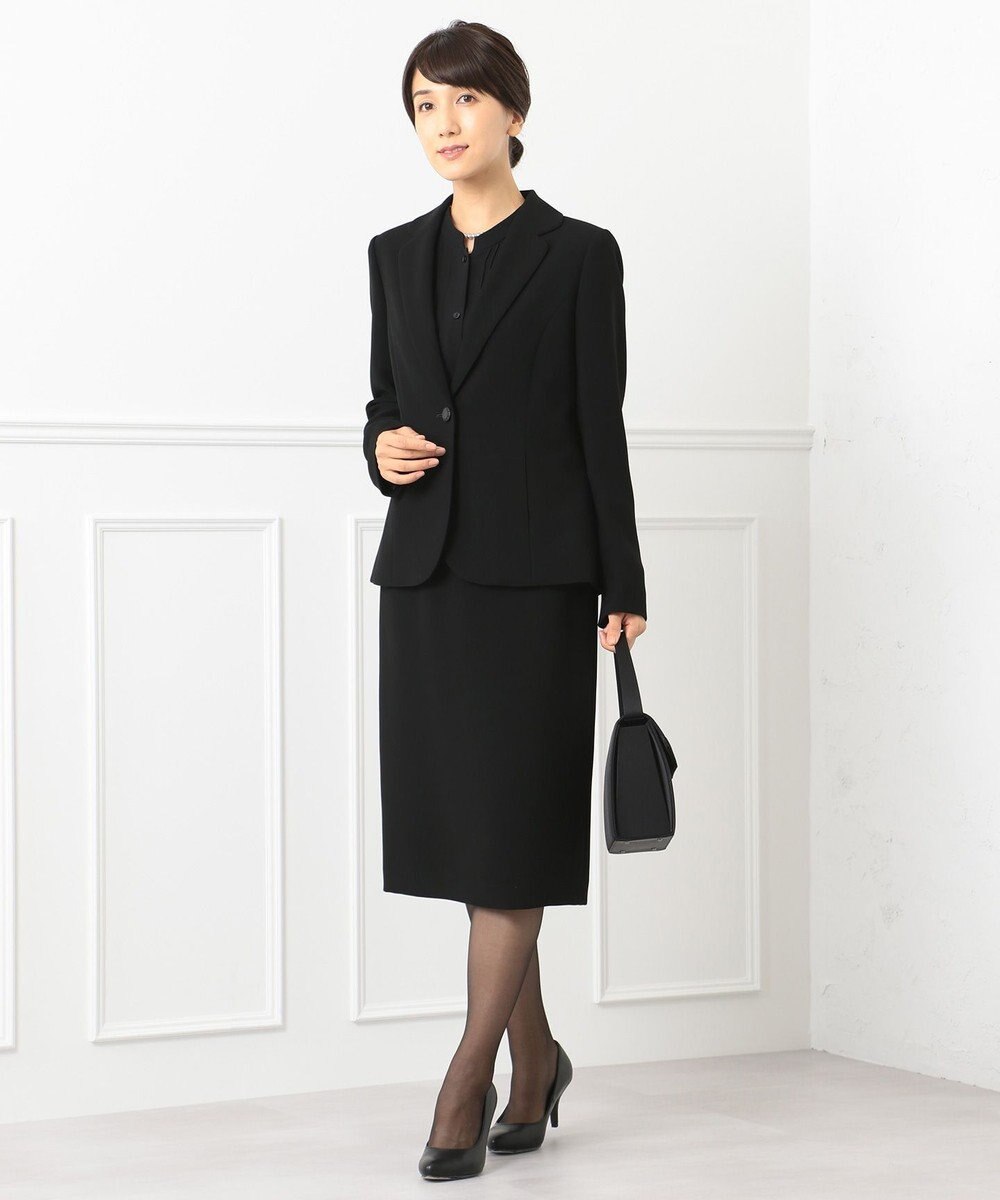 自由区 FORMAL 【楽々な着心地】NOIE15平二重 スカート 