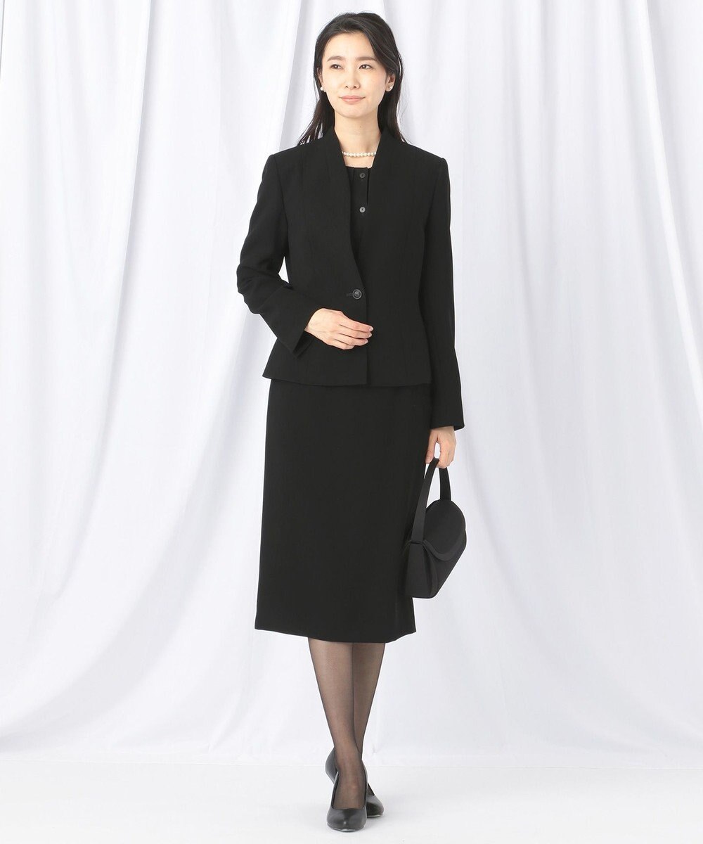 自由区 FORMAL 【楽々な着心地】NOIE15平二重 スカート 