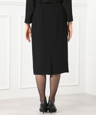 自由区 FORMAL 【楽々な着心地】NOIE15平二重 スカート ブラック系