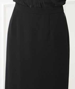自由区 FORMAL 【楽々な着心地】NOIE15平二重 スカート ブラック系