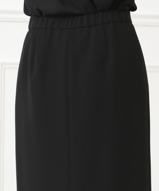 自由区 FORMAL 【楽々な着心地】NOIE15平二重 スカート ブラック系