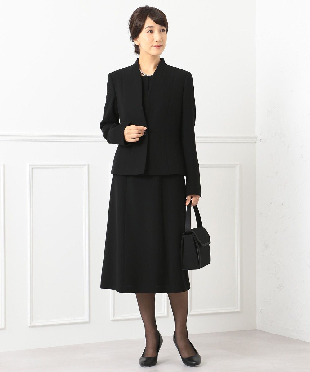 自由区 FORMAL 【楽々な着心地】NOIE15平二重 フレアスカート 