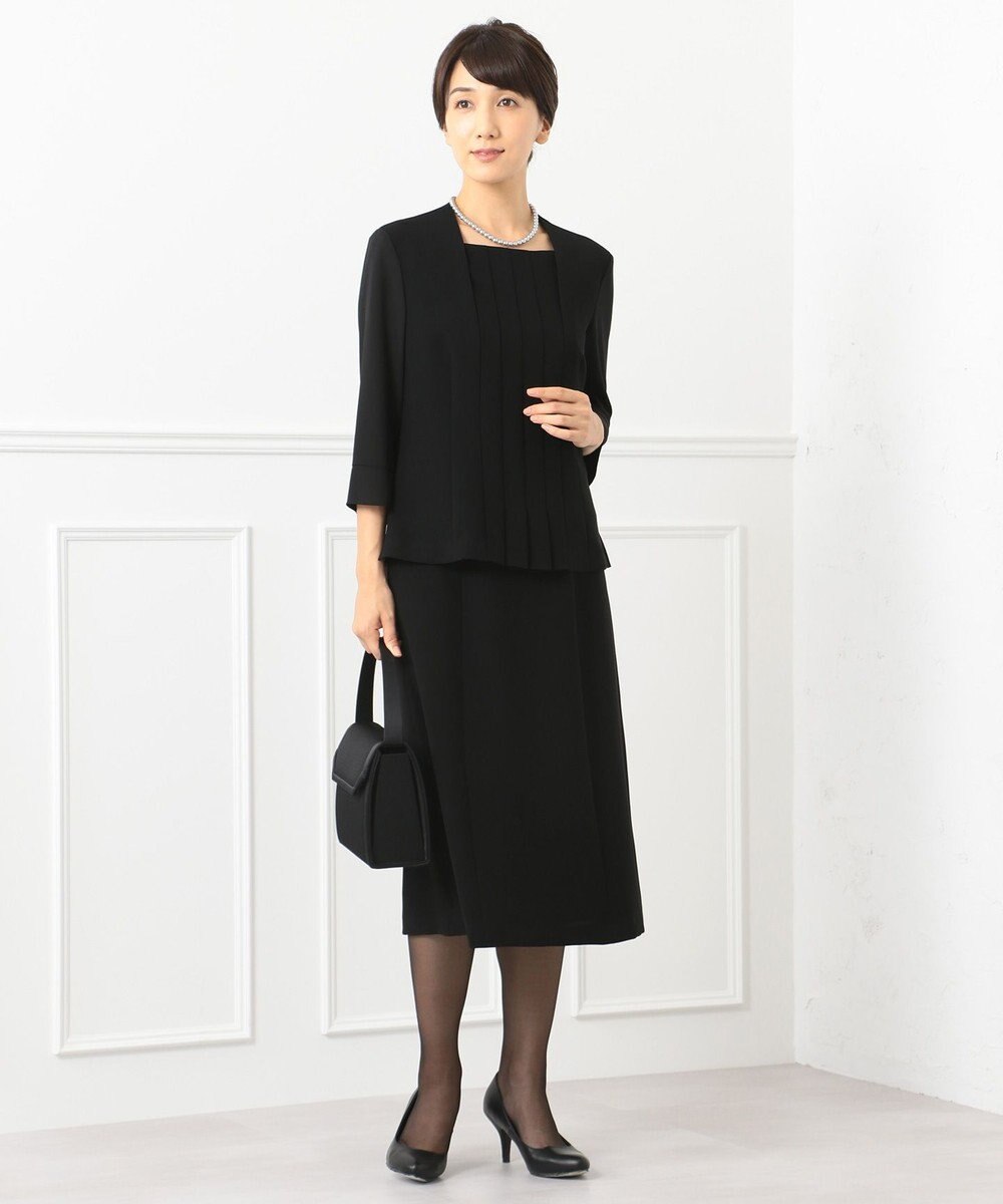 自由区 FORMAL 【楽々な着心地】NOIE15平二重 フレアスカート 