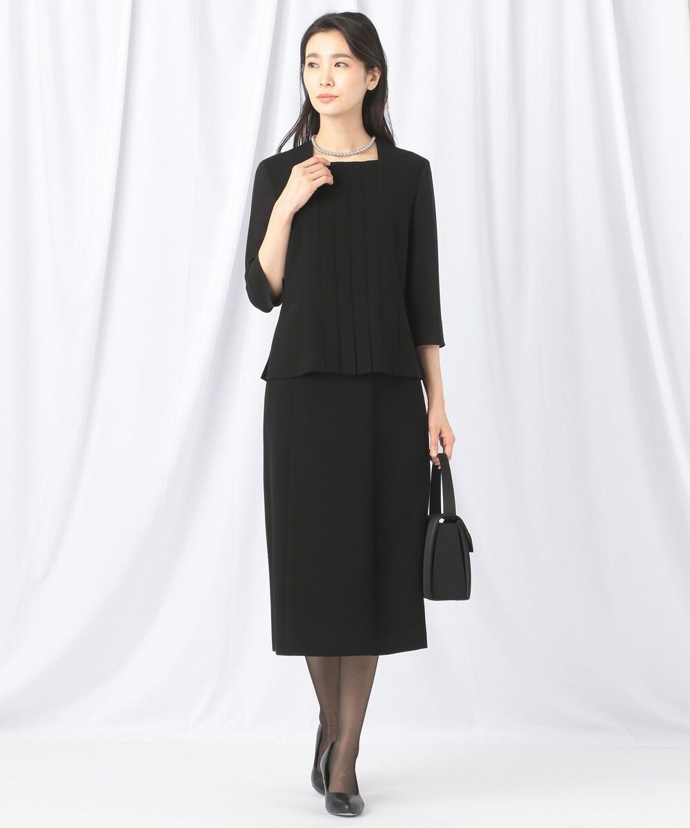 自由区 FORMAL 【楽々な着心地】NOIE15平二重 フレアスカート 