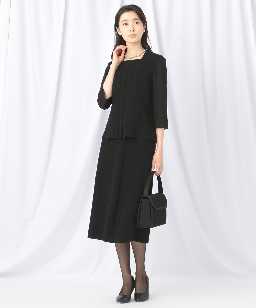 自由区 FORMAL 【楽々な着心地】NOIE15平二重 フレアスカート 