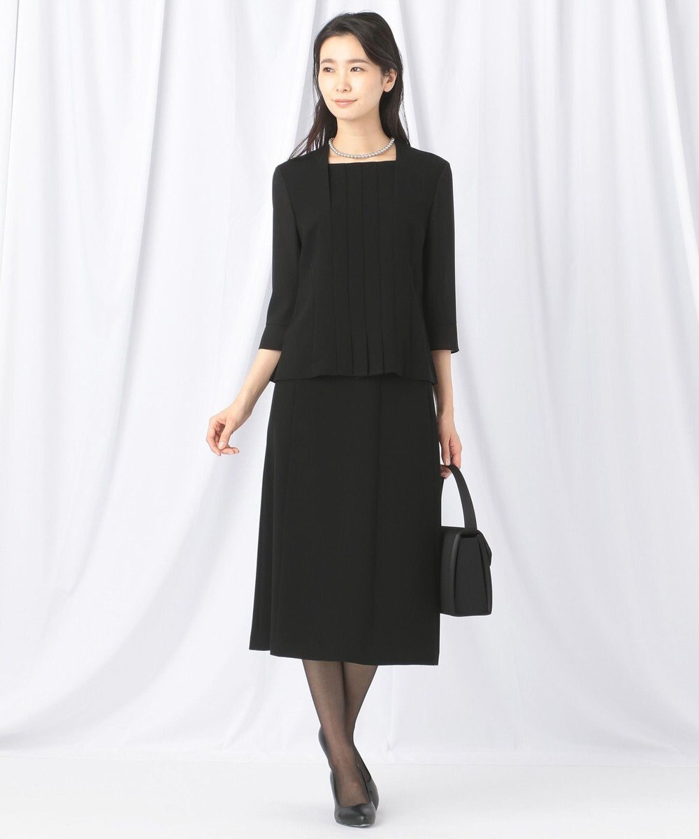 自由区 FORMAL 【楽々な着心地】NOIE15平二重 フレアスカート 