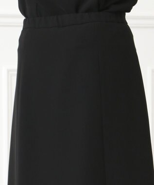 自由区 FORMAL 【楽々な着心地】NOIE15平二重 フレアスカート ブラック系