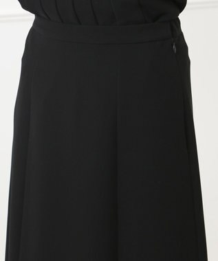 自由区 FORMAL 【楽々な着心地】NOIE15平二重 フレアスカート ブラック系