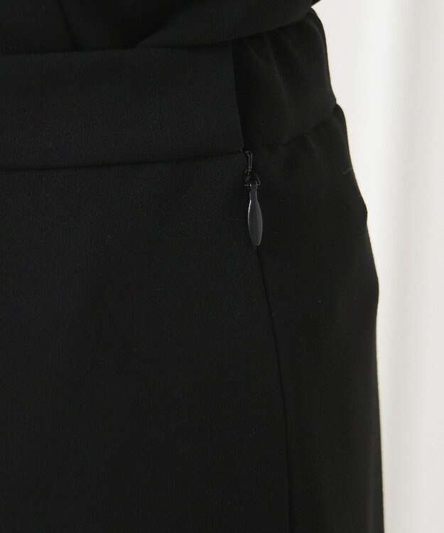 自由区 FORMAL 【楽々な着心地】NOIE15平二重 フレアスカート ブラック系