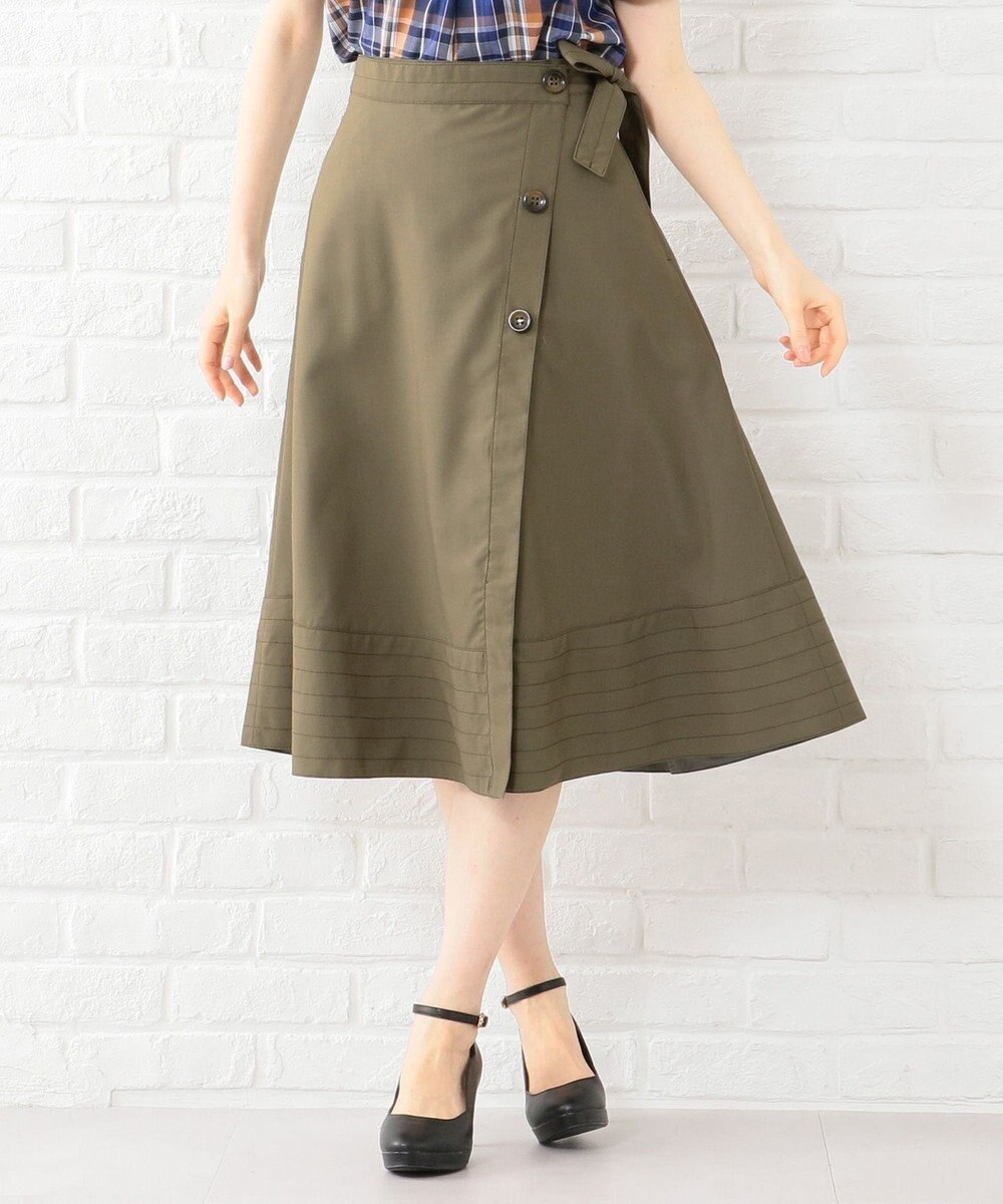 新色追加 洗える トレンチラップ スカート Ferouxファッション通販 公式通販 オンワード クローゼット