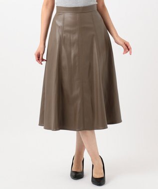 TOCCA 【TOCCA LAVENDER】Eco Leather Skirt スカート ブラウン系