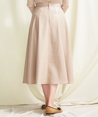 TOCCA 【TOCCA LAVENDER】Eco Leather Skirt スカート ベージュ系