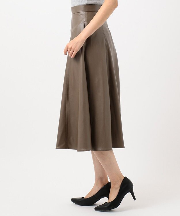 TOCCA 【TOCCA LAVENDER】Eco Leather Skirt スカート ブラウン系