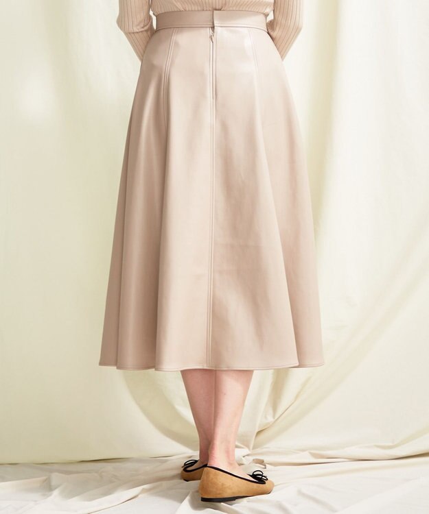 TOCCA 【TOCCA LAVENDER】Eco Leather Skirt スカート ベージュ系