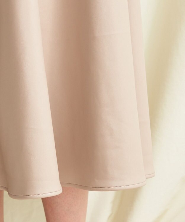 TOCCA 【TOCCA LAVENDER】Eco Leather Skirt スカート ベージュ系