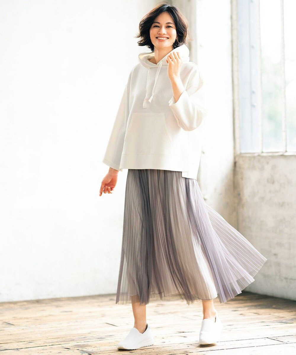【新品未使用】UNFILO チュール＆サテン リバーシブルスカート 30サイズ
