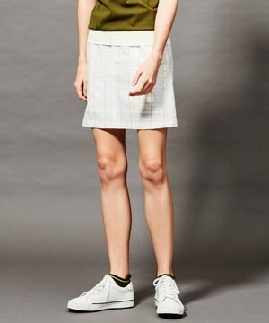  【WOMEN】【ストレッチ】クールメッシュ ストライプ スカート