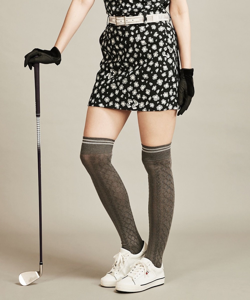 【オンワード】 23区GOLF>スカート 【WOMEN】【ストレッチ】レオパード柄 プリント 起毛ハニカムスカート ベージュ 2 レディース 【送料無料】