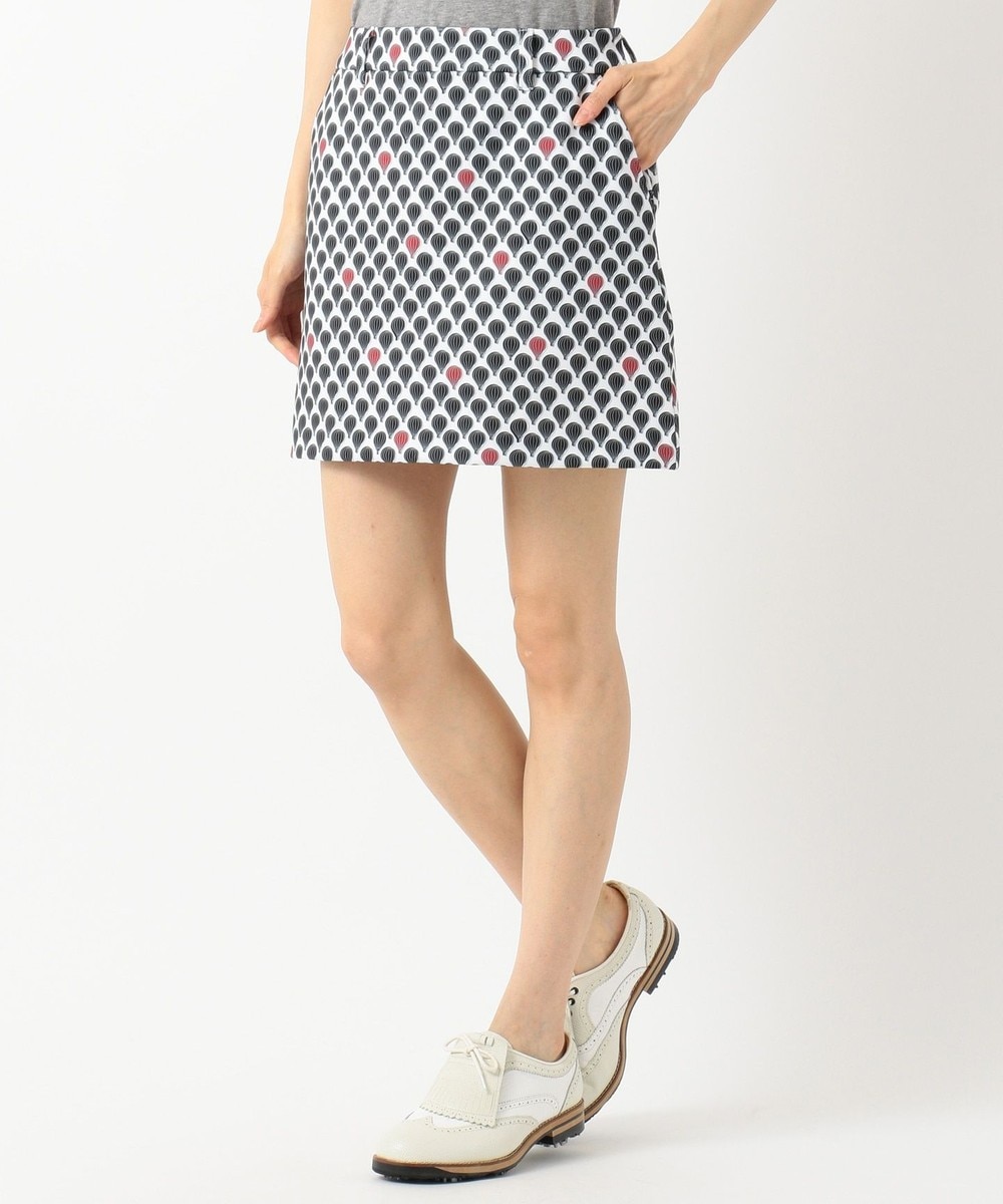 【オンワード】 23区GOLF>スカート 【WOMEN】【ストレッチ】気球プリントPEポンチ スカート ホワイト 2 レディース 【送料無料】