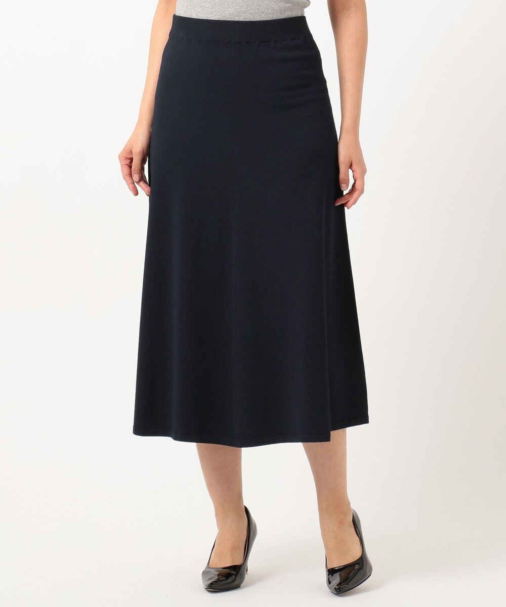 【オンワード】 23区>スカート 【洗える】レーヨンポリエステル ストレッチ スカート ネイビー 36 レディース 【送料無料】