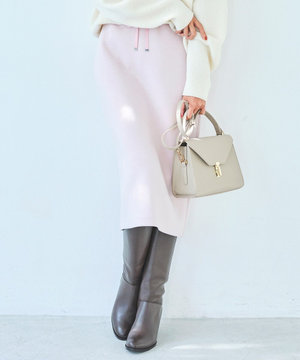 ハイストレッチダンボール ミディ丈ドロスト スカート