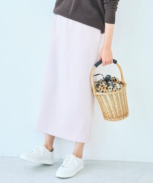 ハイストレッチダンボール マキシ丈ドロスト スカート