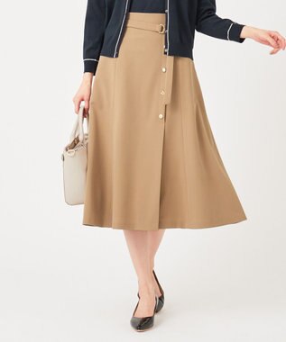洗える】サイドボタンフレア スカート / any SiS L | ファッション通販